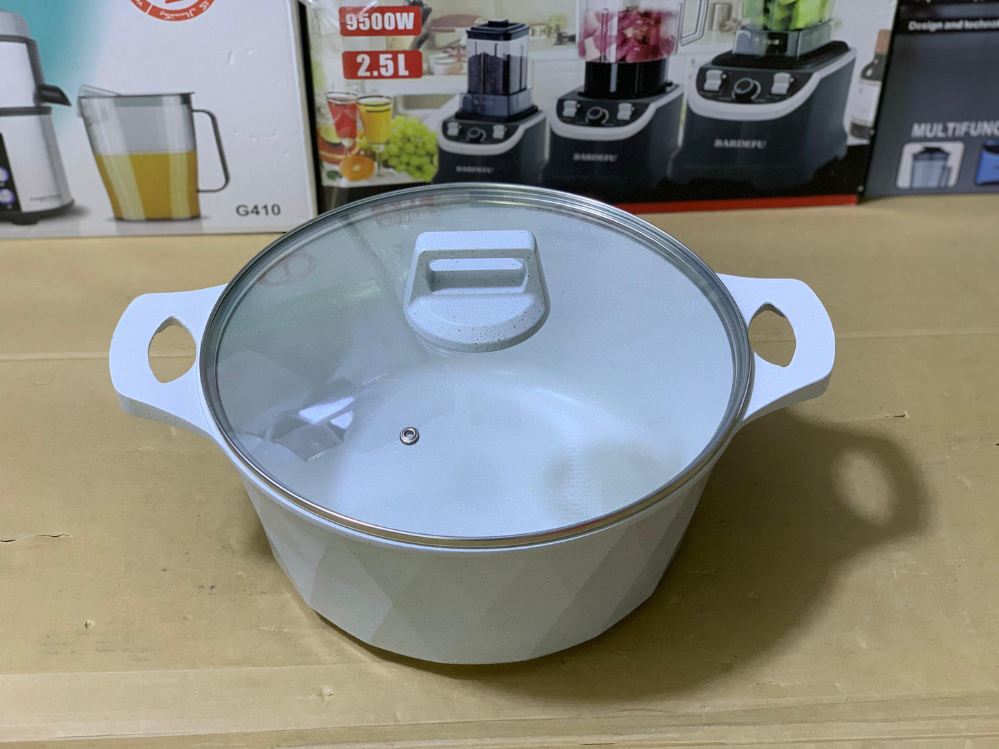 HK brand 12 pieces granite coating pure nonstick cookware set