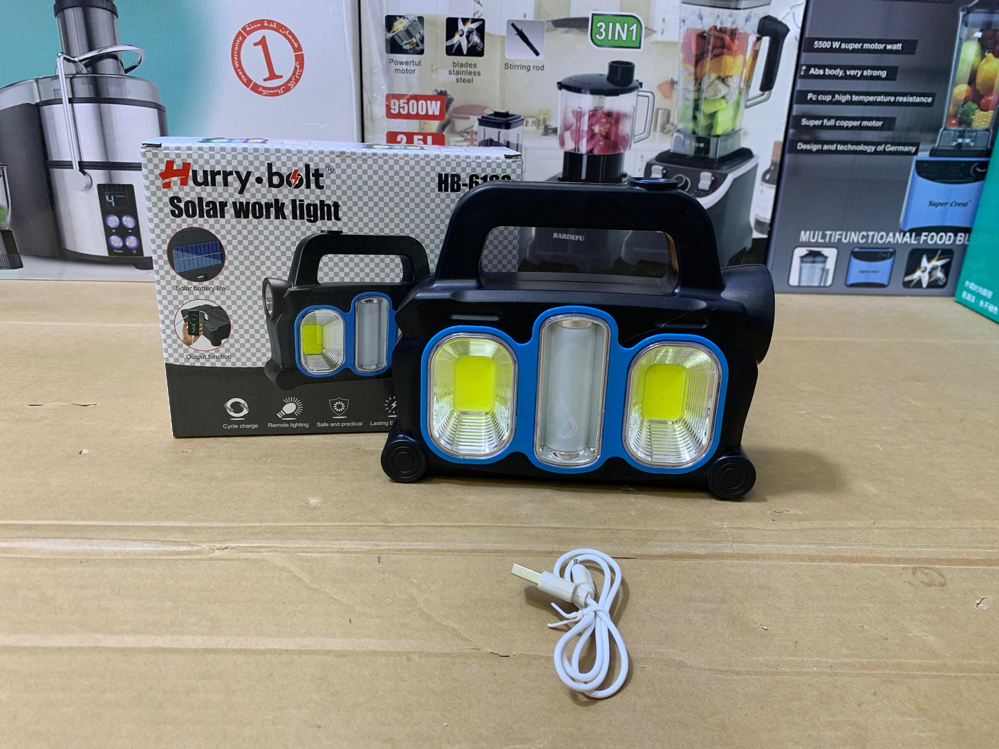 Hurry Bolt Solar Work Light HB-6168