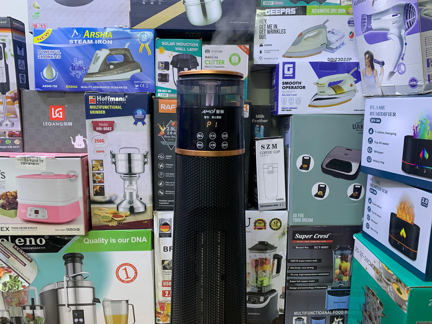 Remote Control Rotating Electric Heater with humidifier 2000W