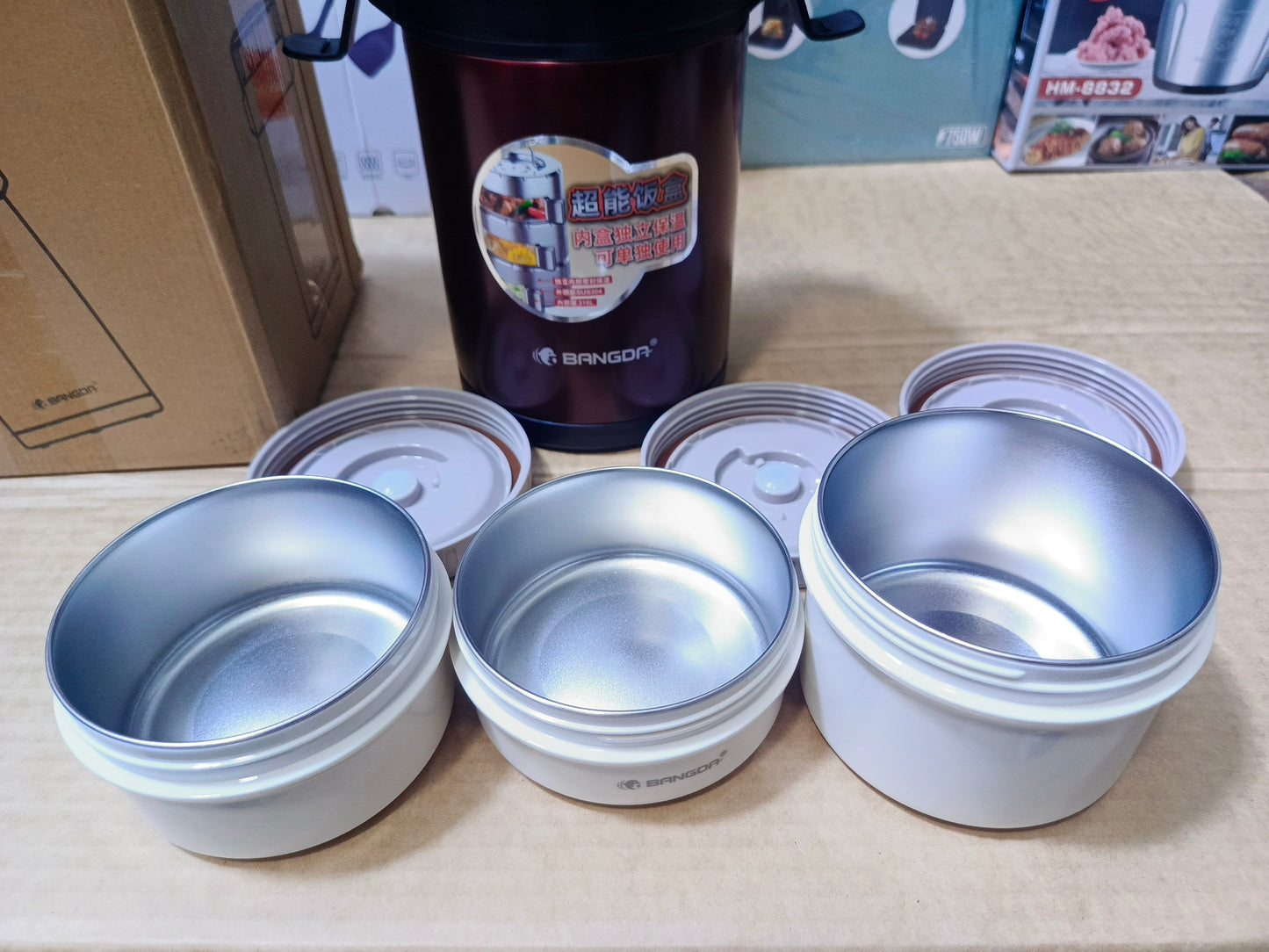 Lunch Box Portable and Stainless Steel