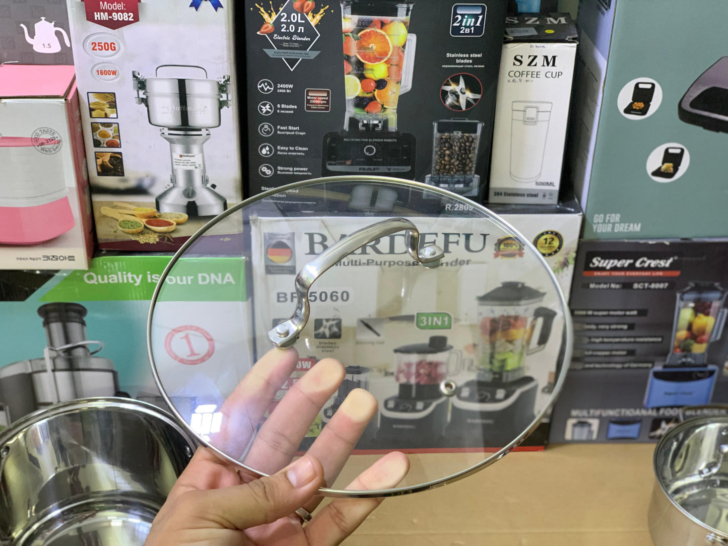 MGRF 12 Pieces Cookware Set Stainless Steel 18/10 Super Capsule Bottom