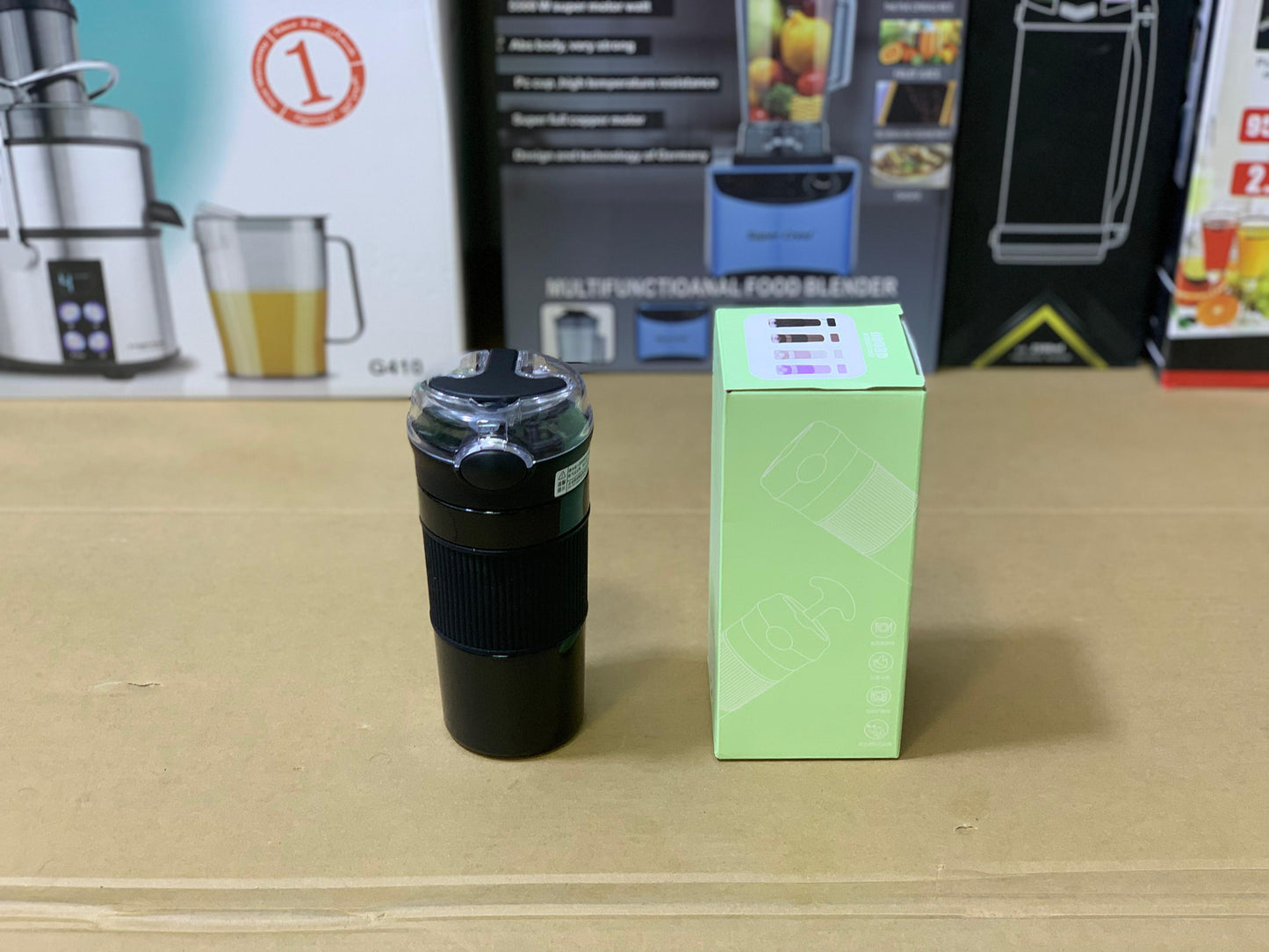 Straw Coffee Cup Stainless Steel SUS 304 400ml