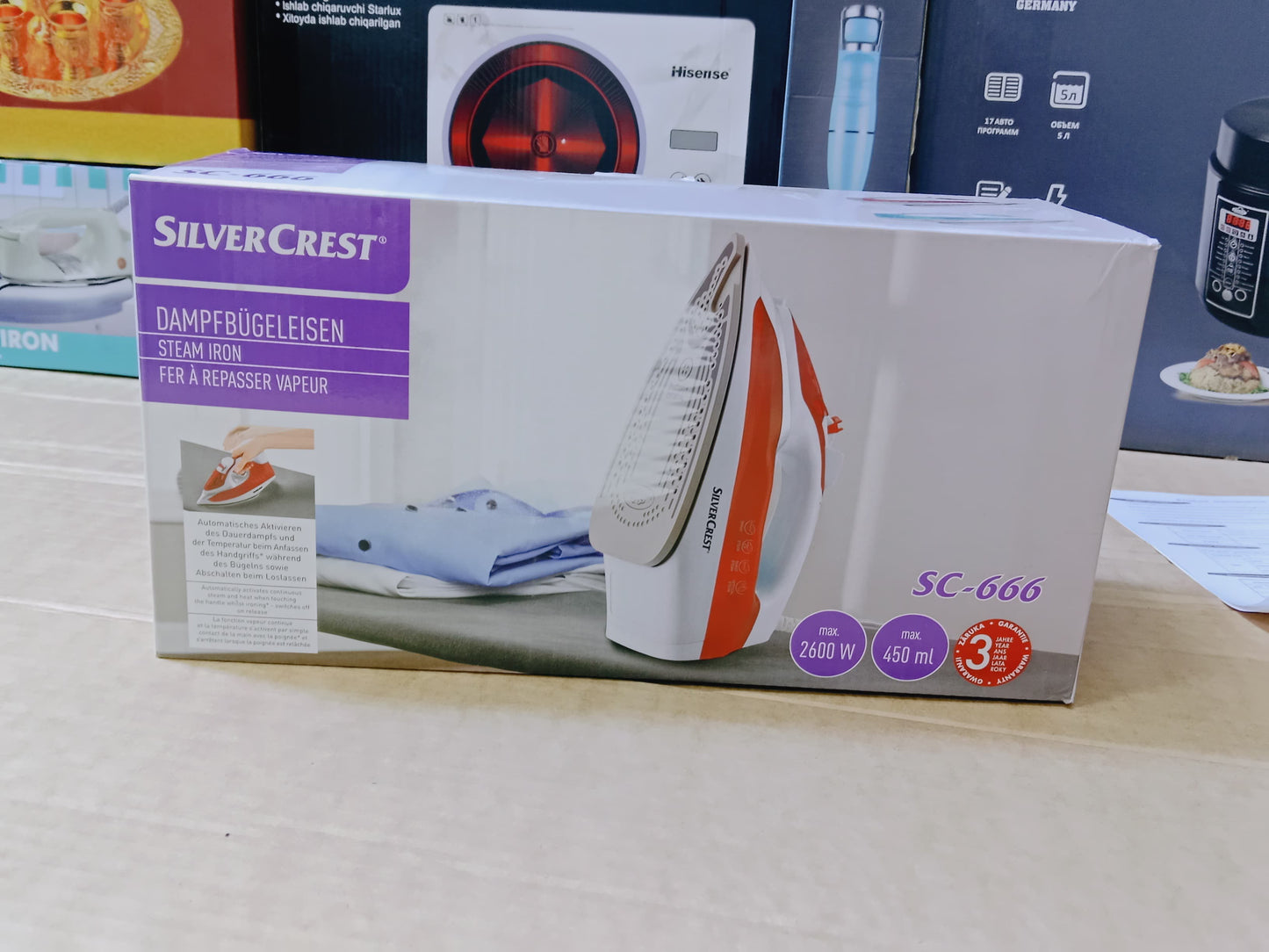 Silver Crest Steam Iron 2600W 450 ML