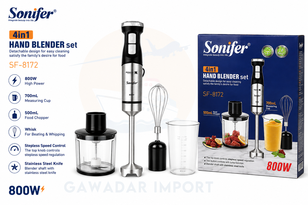 Sonifer 4 in 1 Electric Hand Blender Set SF-8172