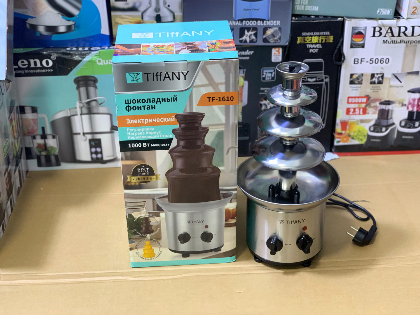 Tiffany Electric Chocolate Fondue 1000 watt power consubtion