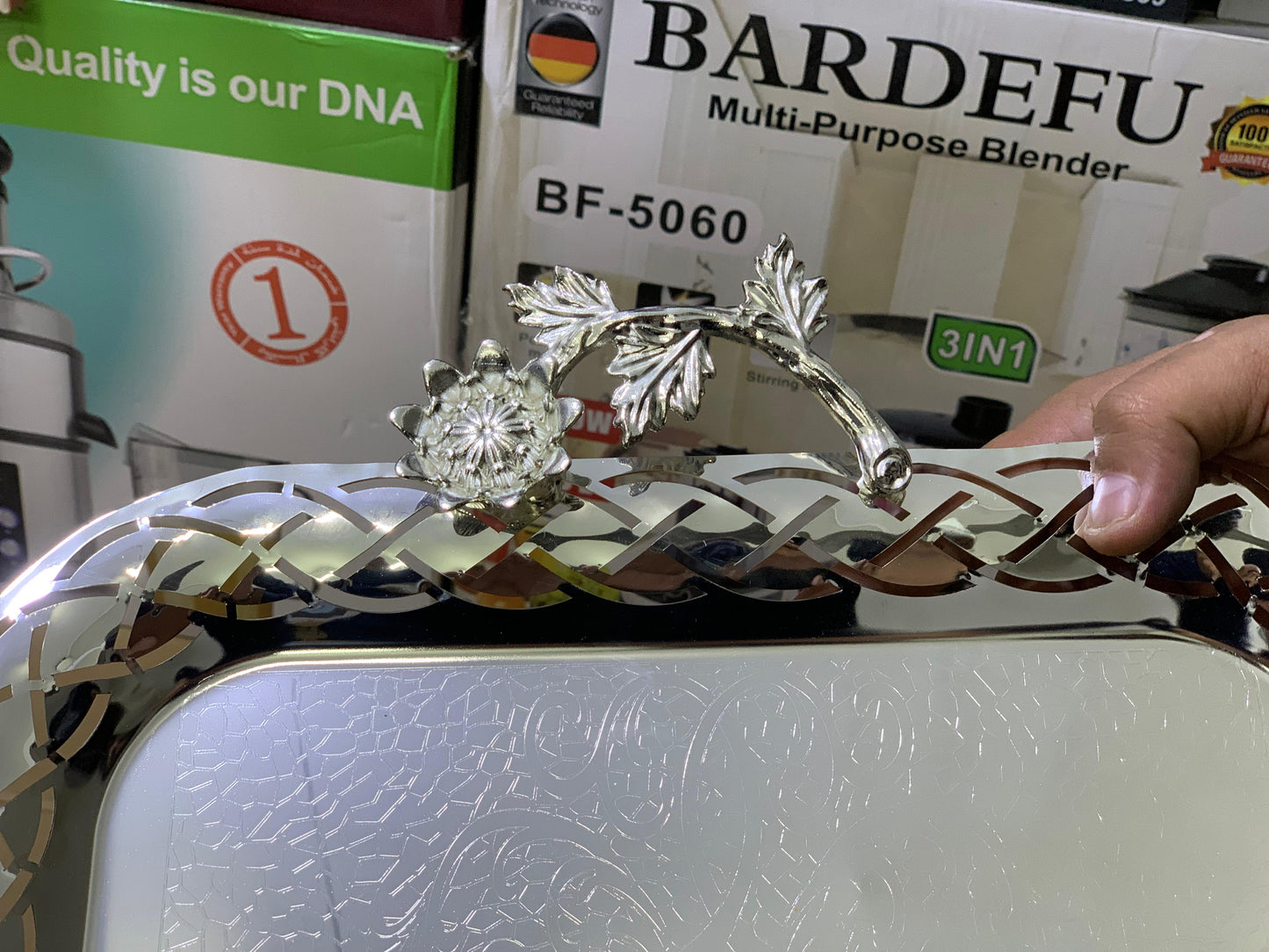 Stainless steel Tray set Model H-1 Silver