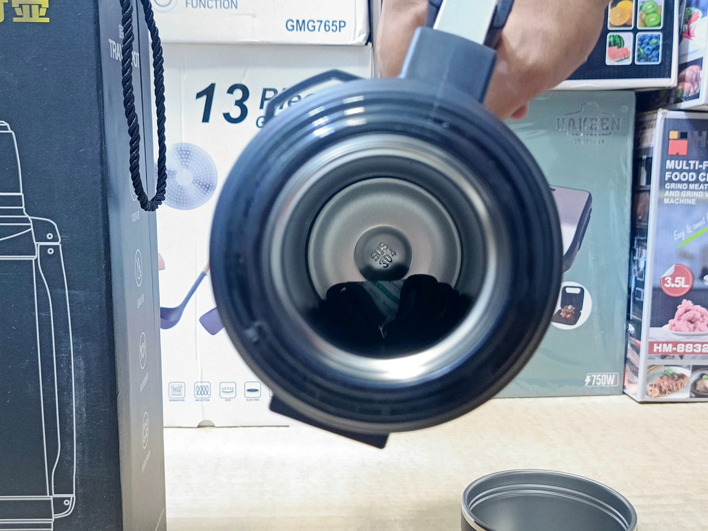 Travel Pot Water Bottle 2000ml Stainless Steel SUS 304 and Hot and Cool 24 housr