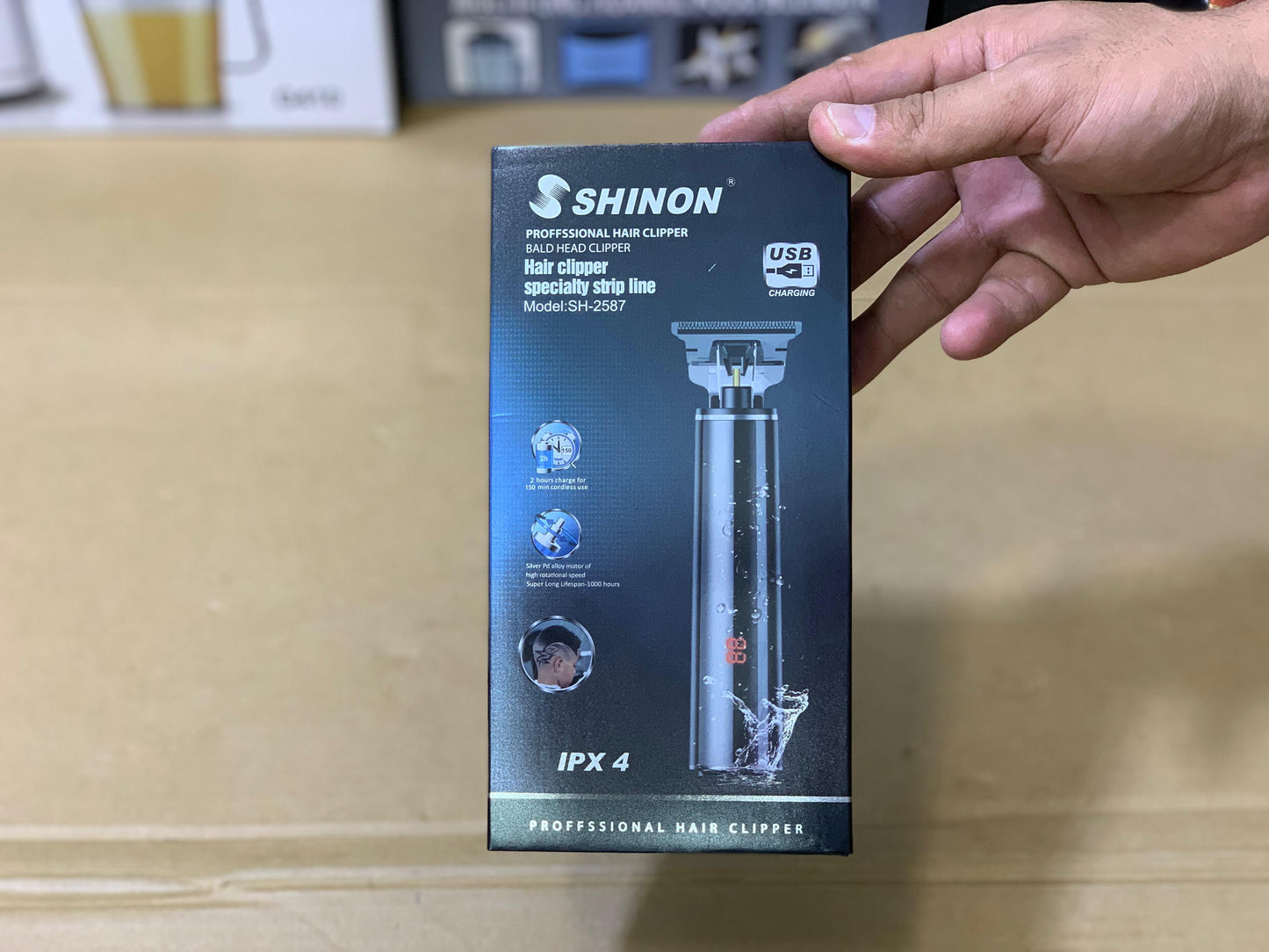 Shinon Professional Hair and Beard Clipper with type C cable | Model SH-2587