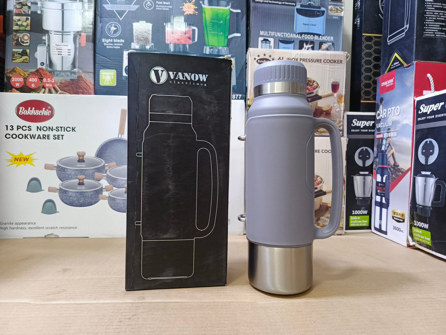 VANOW Bottle l 1.8L capacity l stainless steel Body :SUS 316