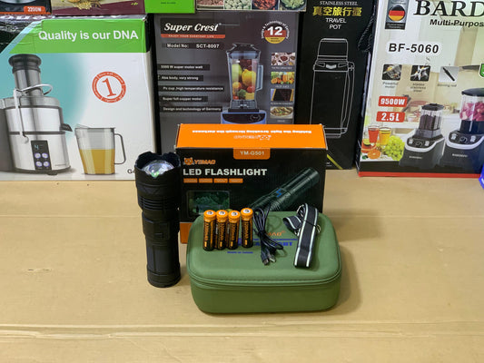 LED Flashlight Ym-G501 | Camping Torch
