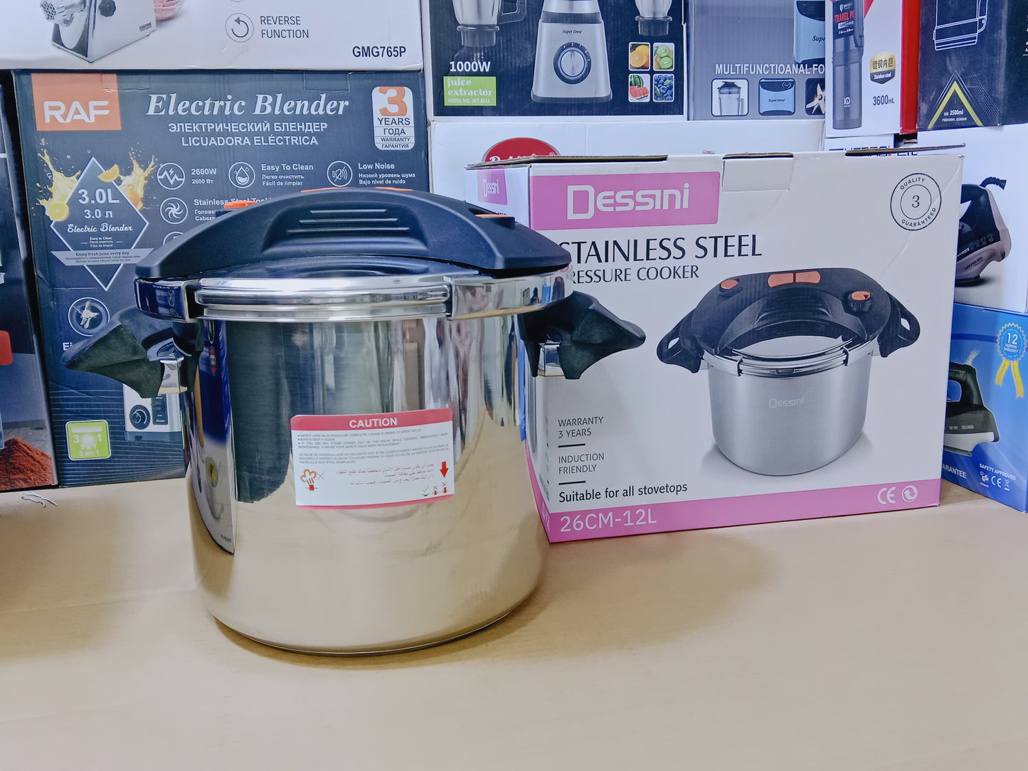 Dessini 12L Pressure Cooker Stainless steel