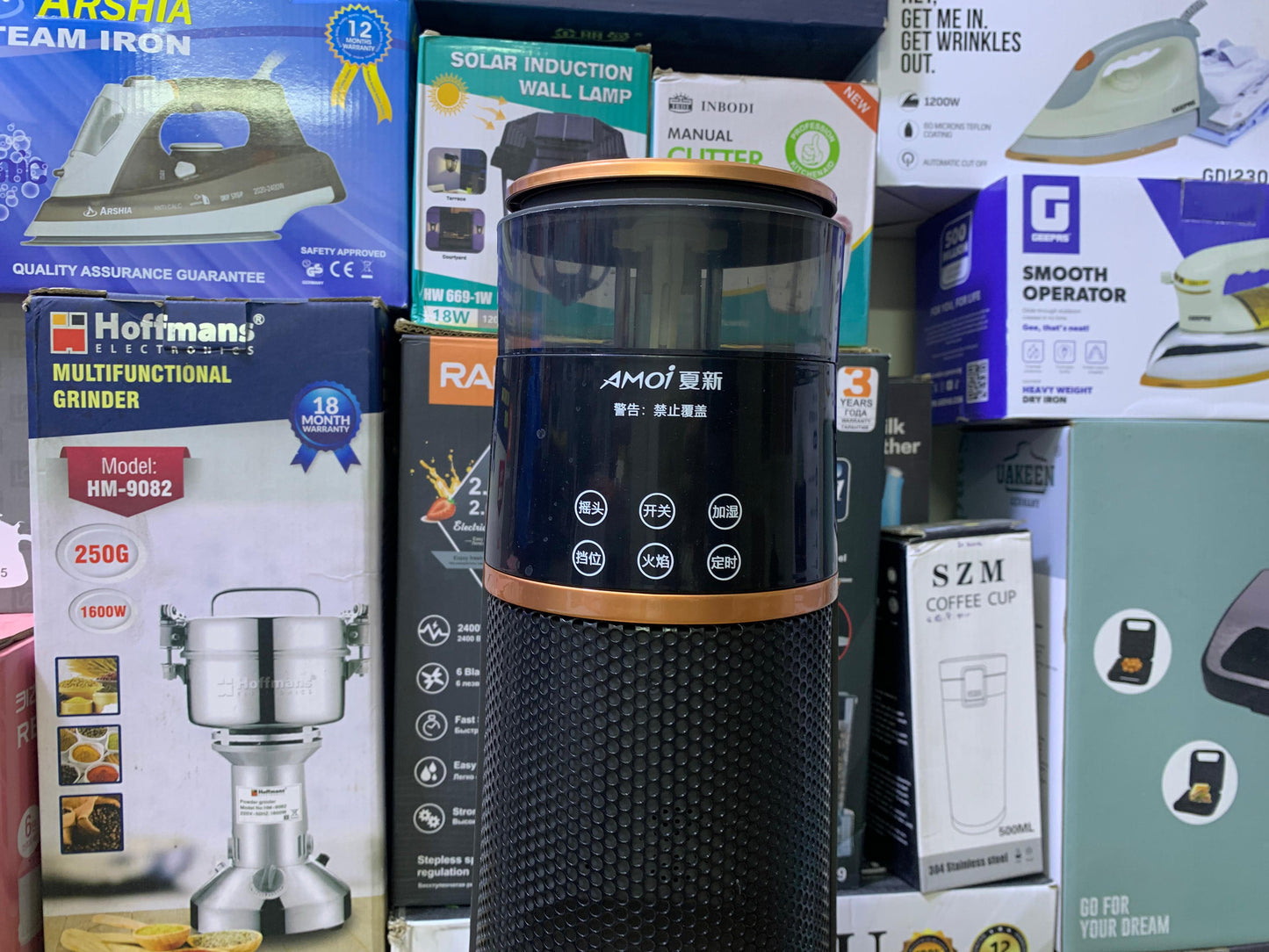 Remote Control Rotating Electric Heater with humidifier 2000W