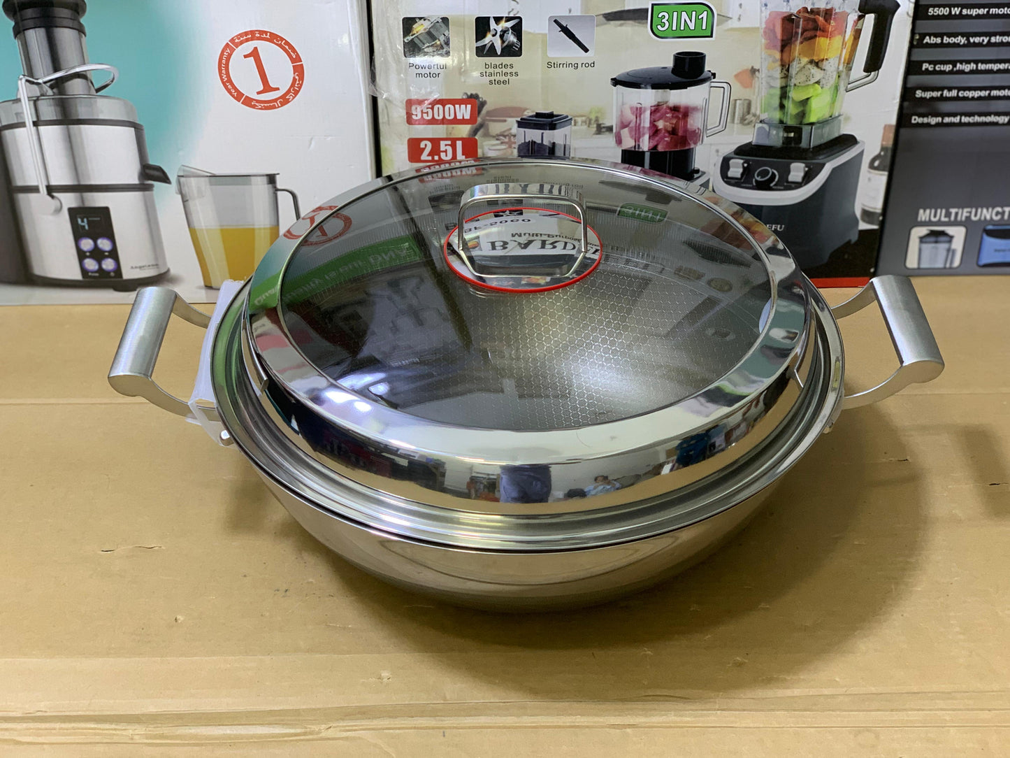 Laser Coating Handi, Karahi, Silver Gray