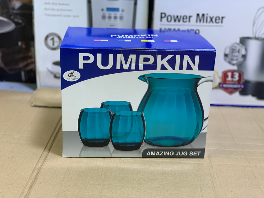 Pumpkin Amazing Acrylic Water & Juice Jug Set – 7 Pieces