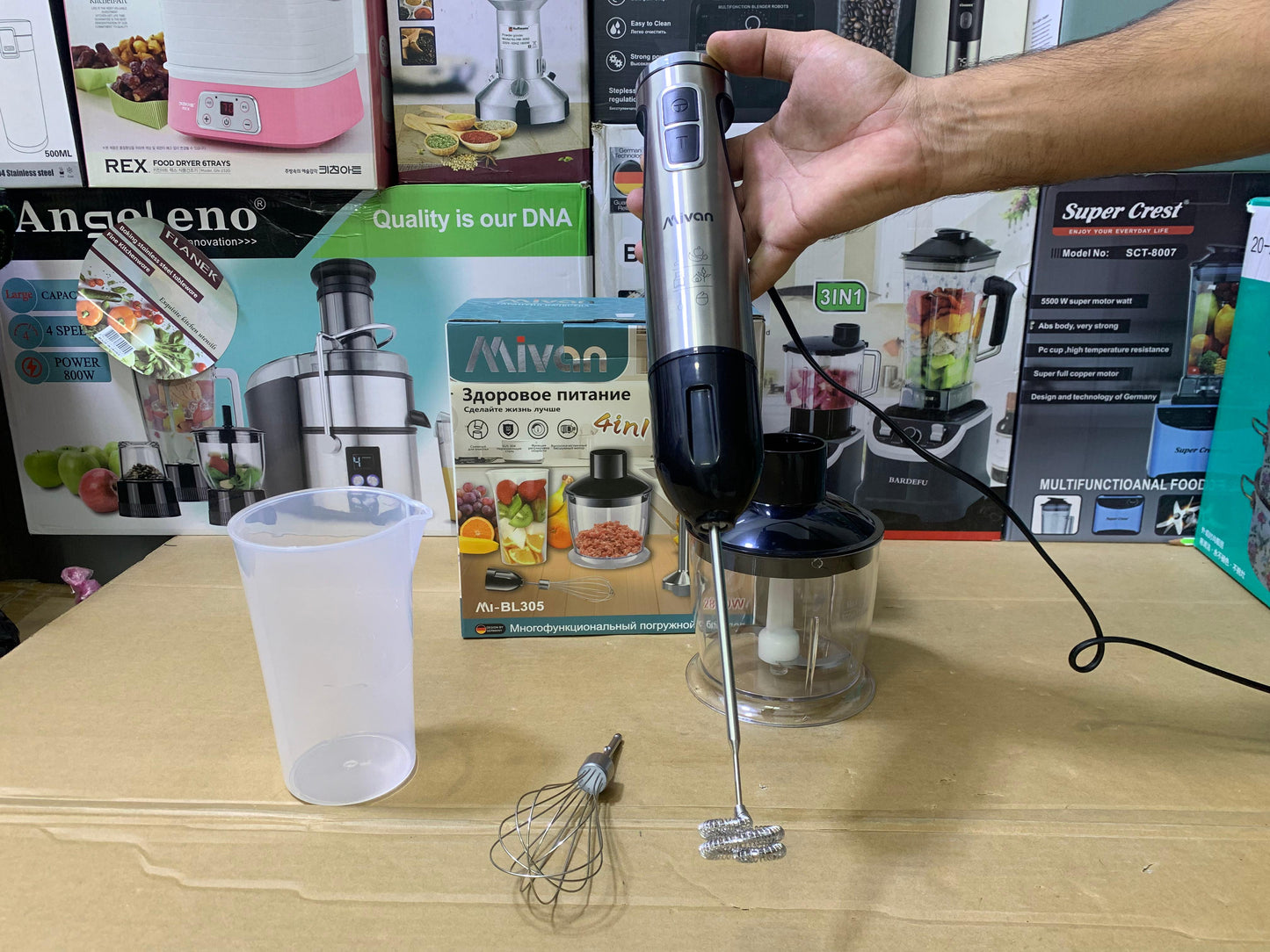 Mivan 4 in 1 Hand Blender Set Stainless Steel 2800w Model MI-BL305