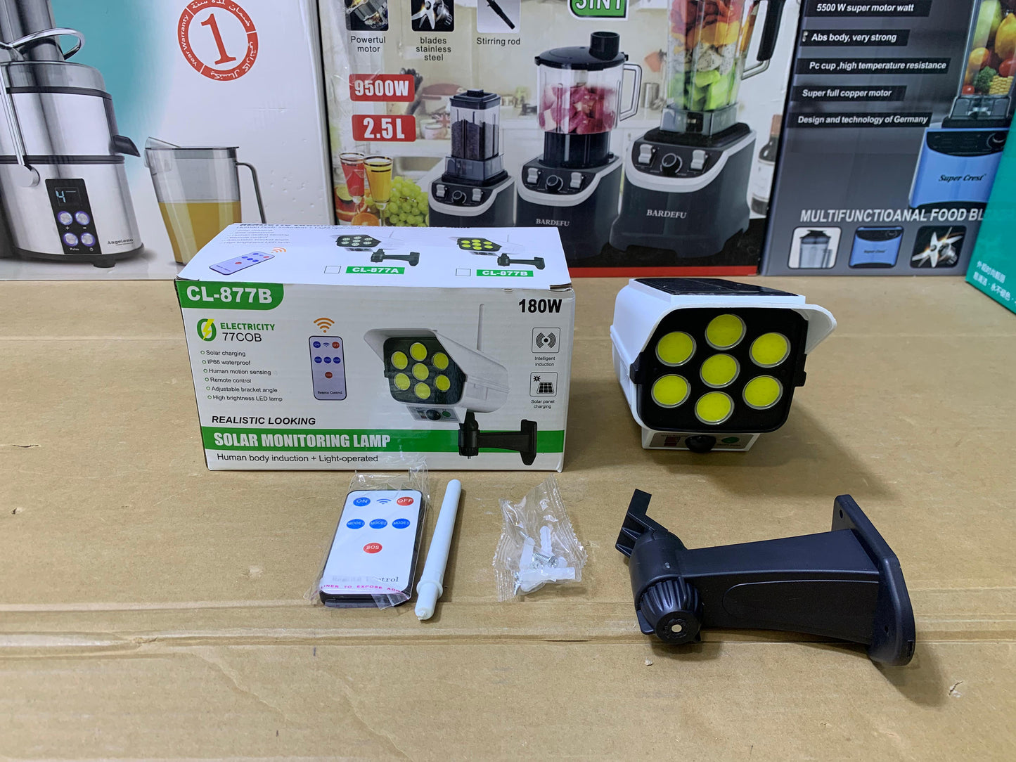 Solar Monitoring Lamp Human body induction + Light operated CL-877B