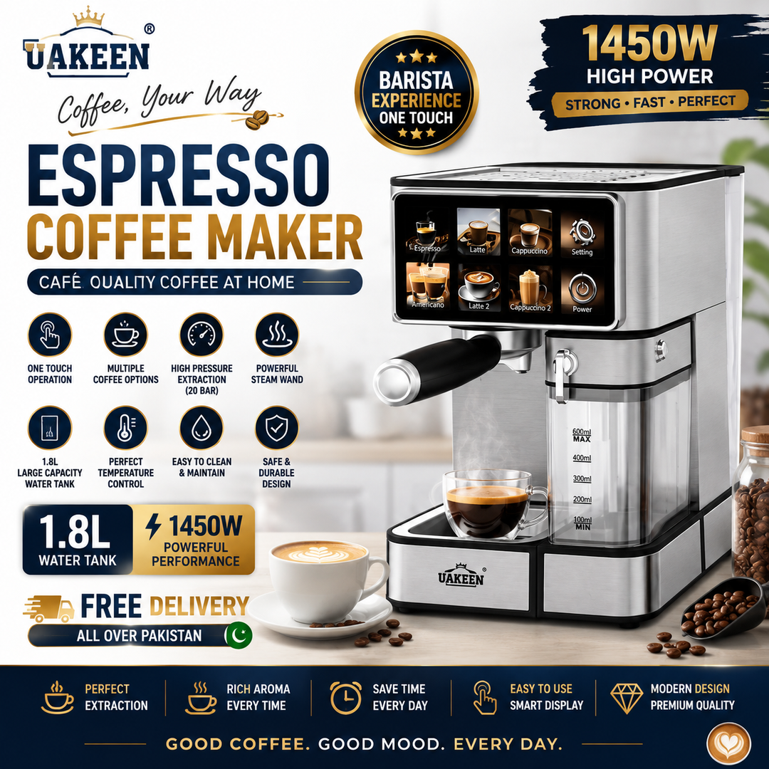 UAKEEN Espresso Coffee Maker 1.8L