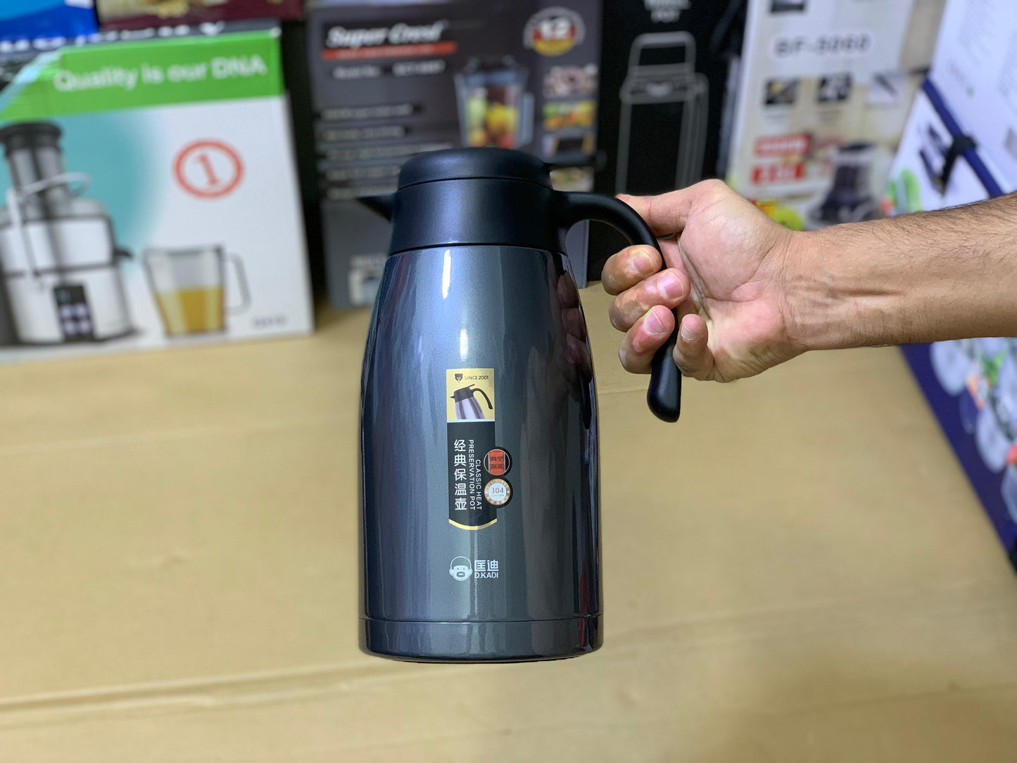 D.Kadi Tea Thermos SUS 304 Hot and Cold 24 Hours Stainless Steel 2.2L