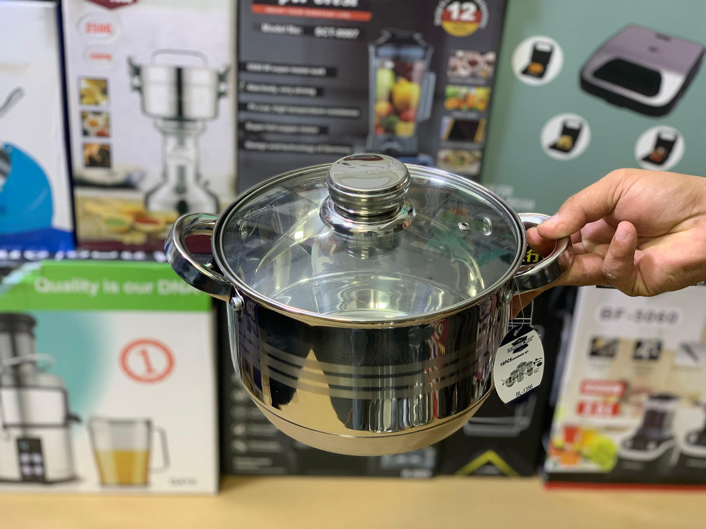 Berghome Line 16 Pcs Cookware Set Stainless steel