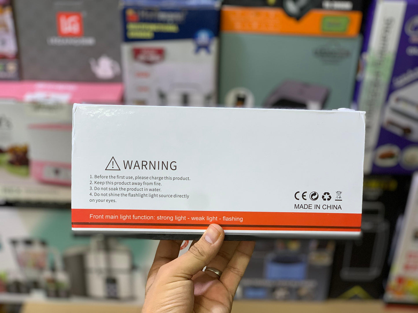 Multi Functional LED Flashlight and Cigarette Lighter Port | 1 meter Light Range | Model 2407