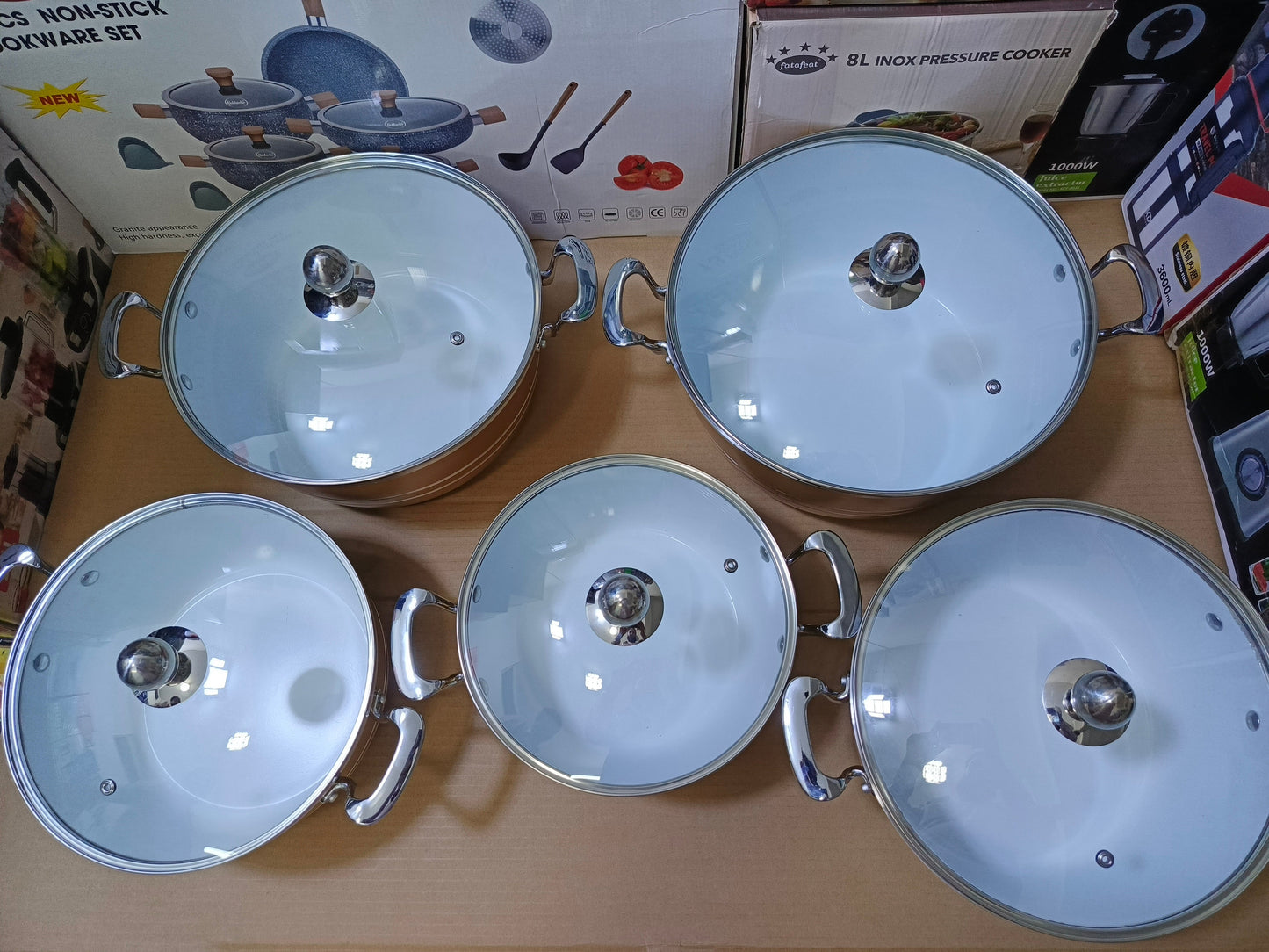 Royalife 10 PCS Aluminum Cookware Set