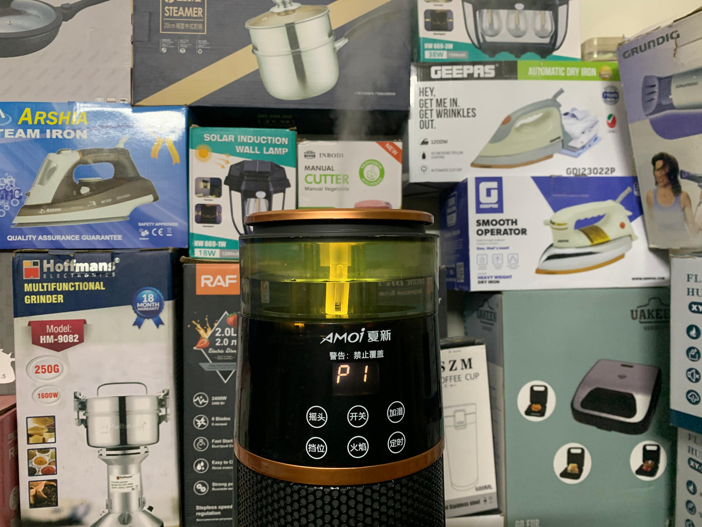 Remote Control Rotating Electric Heater with humidifier 2000W