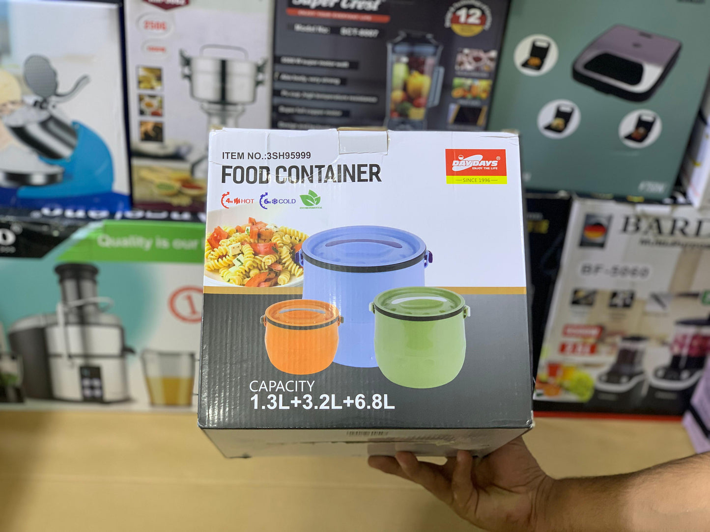 Food Container Stainless steel  1.3L 3.2L 6.8L