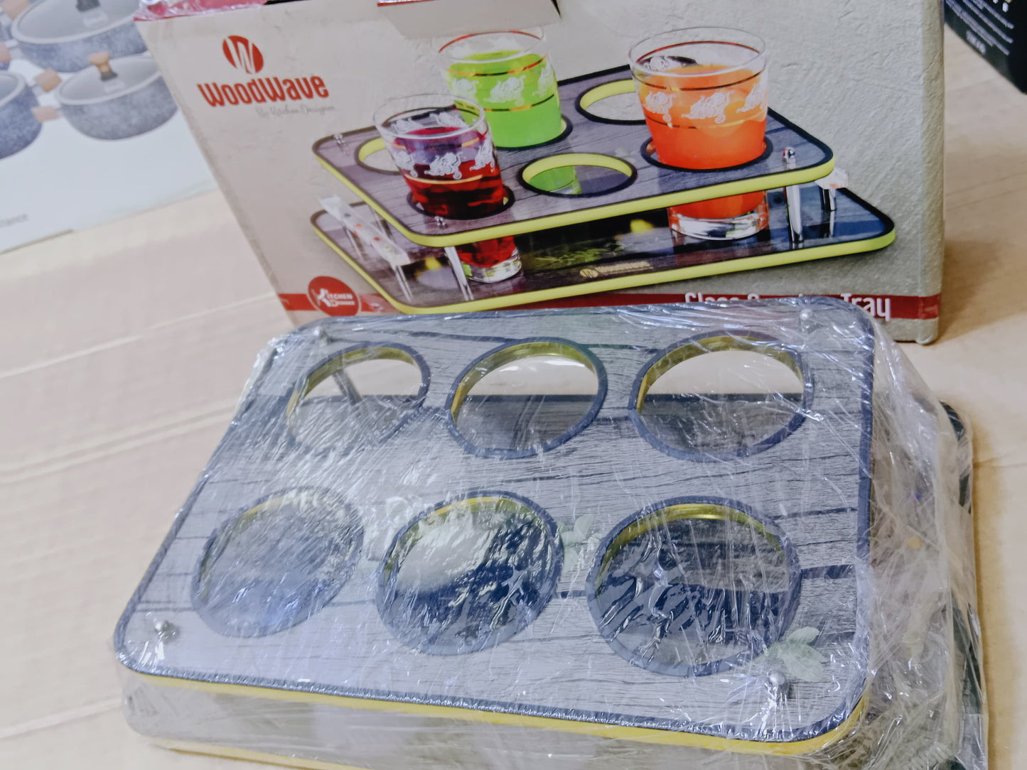 Kitchen Glass Serving Tray