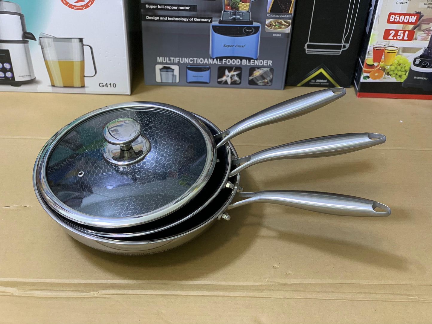 Laser coating deep frying pan Stainless Steel SUS 316