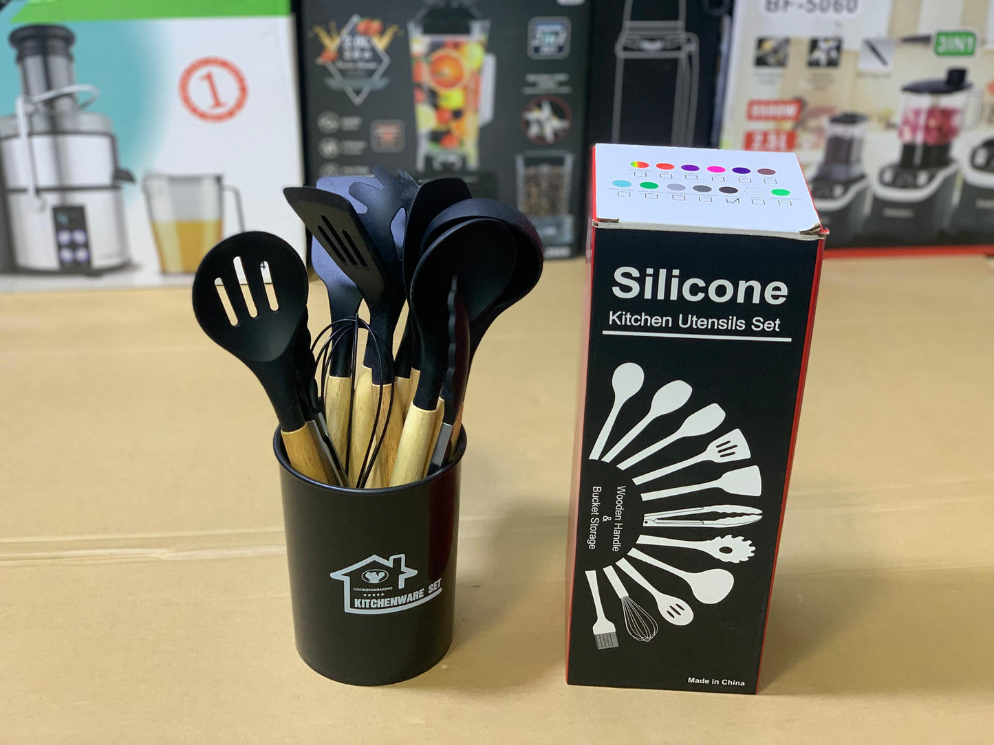 Silicone Spoon Utensils 12 Pcs Set