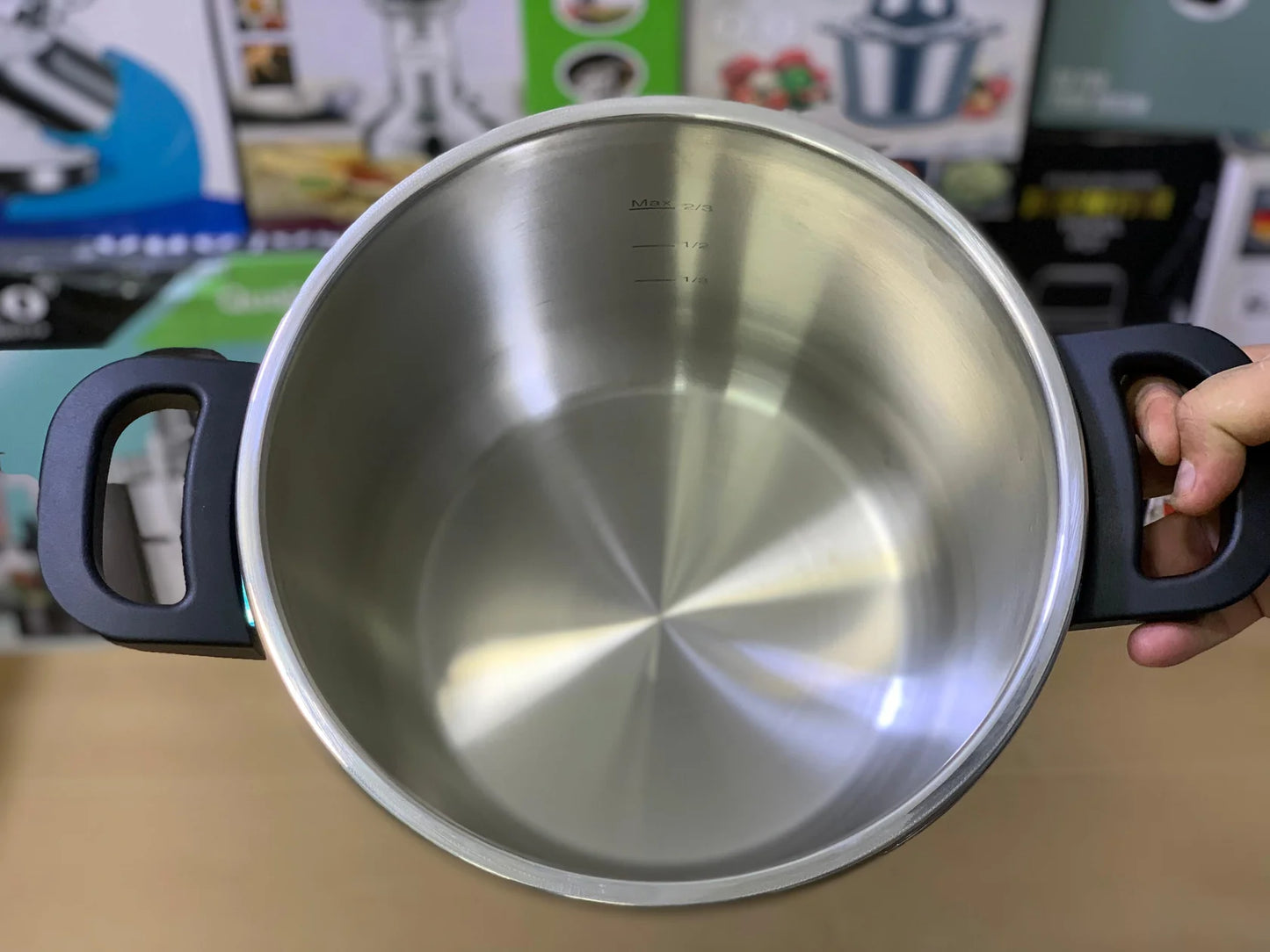 Happy Unique Pressure Cooker 2 in 1 9L Stainless Steel