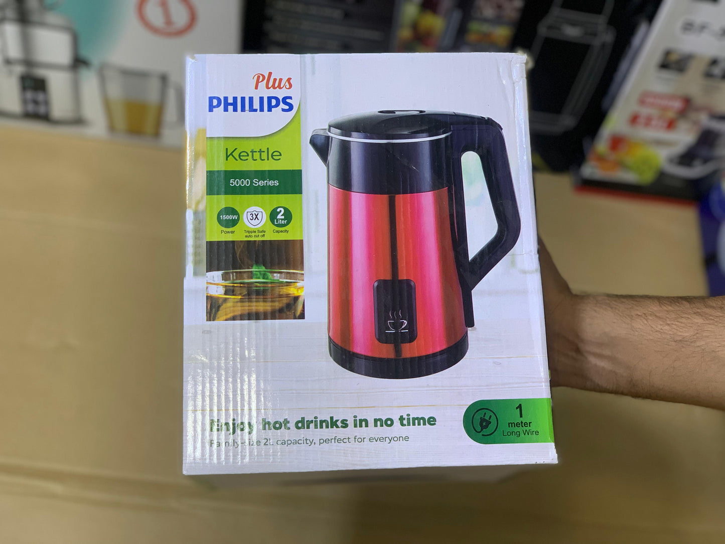 Plus Philips 2.0 Liters High Quality Electric Automatic Kettle with most advanced technology and material