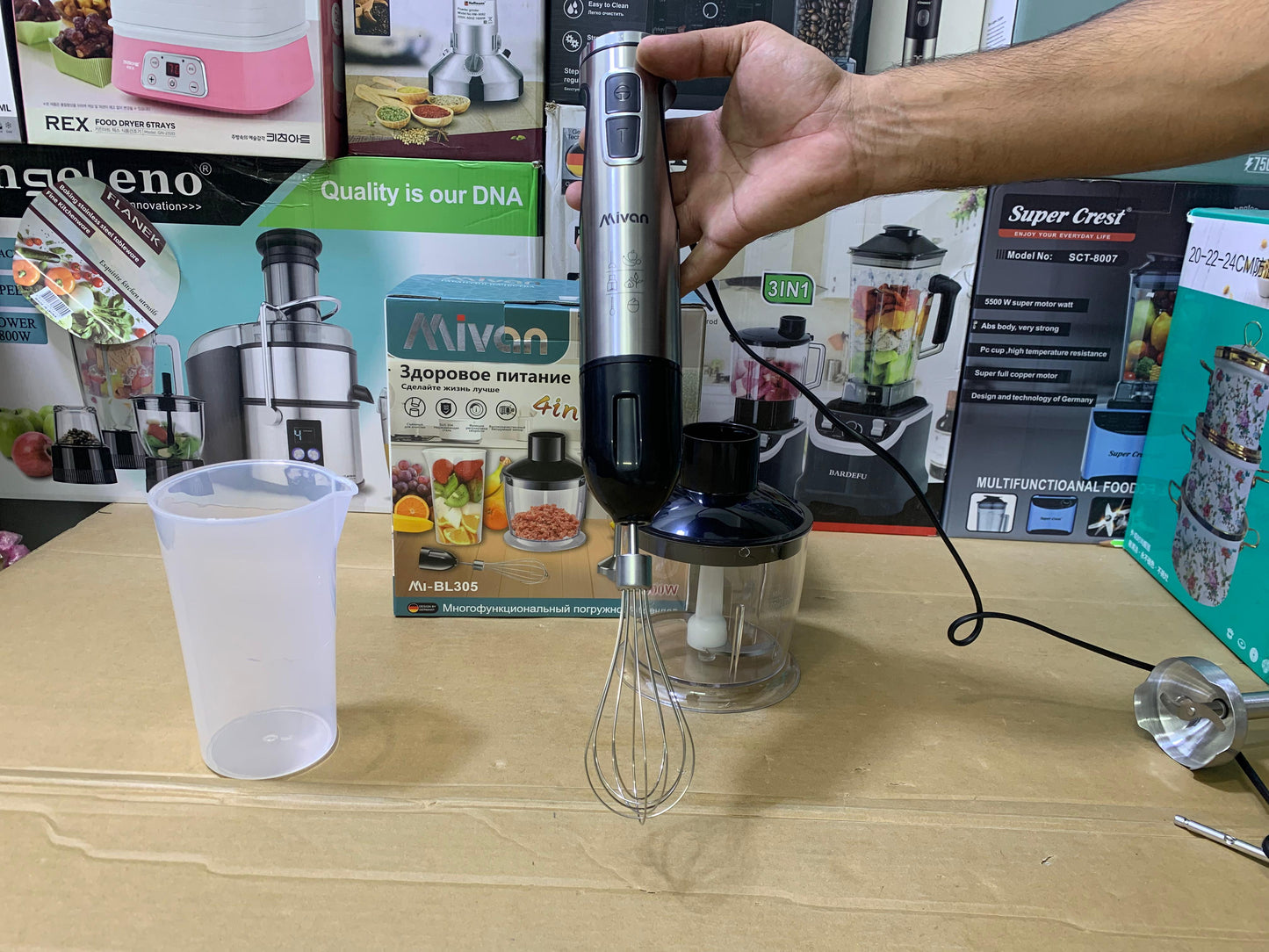 Mivan 4 in 1 Hand Blender Set Stainless Steel 2800w Model MI-BL305