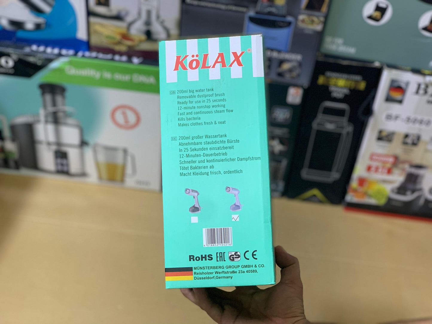 Kolax Garments Steam iron Portable 1500w 200ml