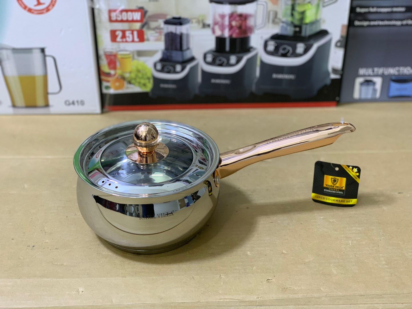 Kaisa Villa 12 Pieces Cookware set Stainless Steel