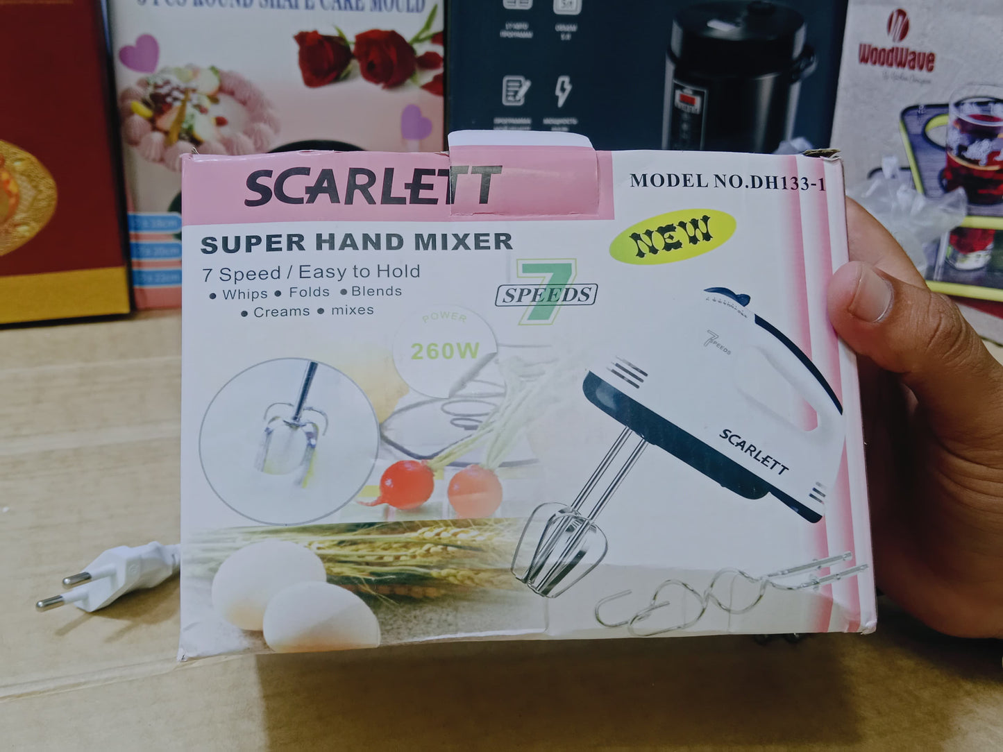SCARLETT Super Hand Mixer Speed Easy to Hold and 260w