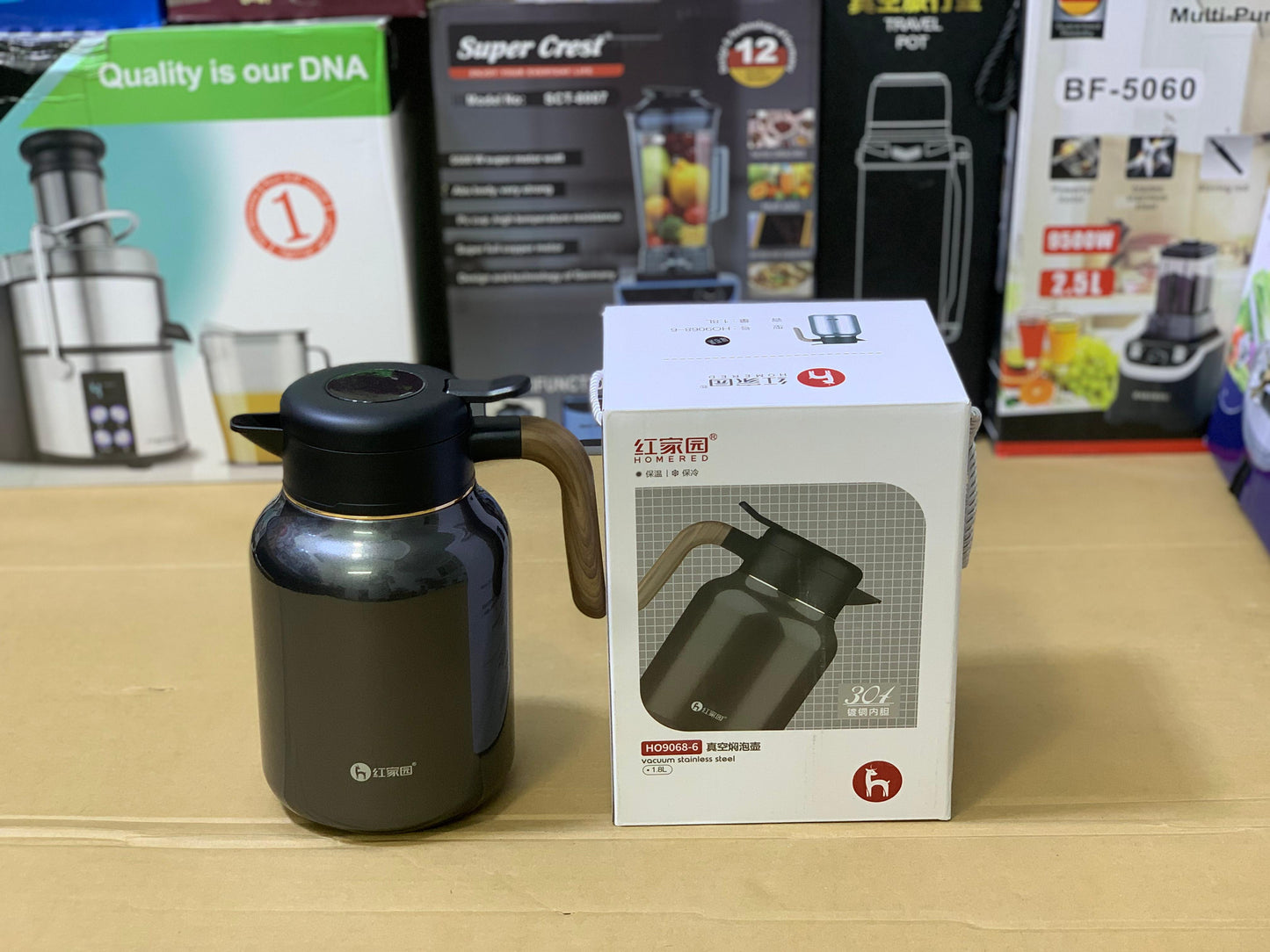 D-Kadi Tea and Coffee Thermos SUS 304 Stainless Steel Model 9096 1900ml