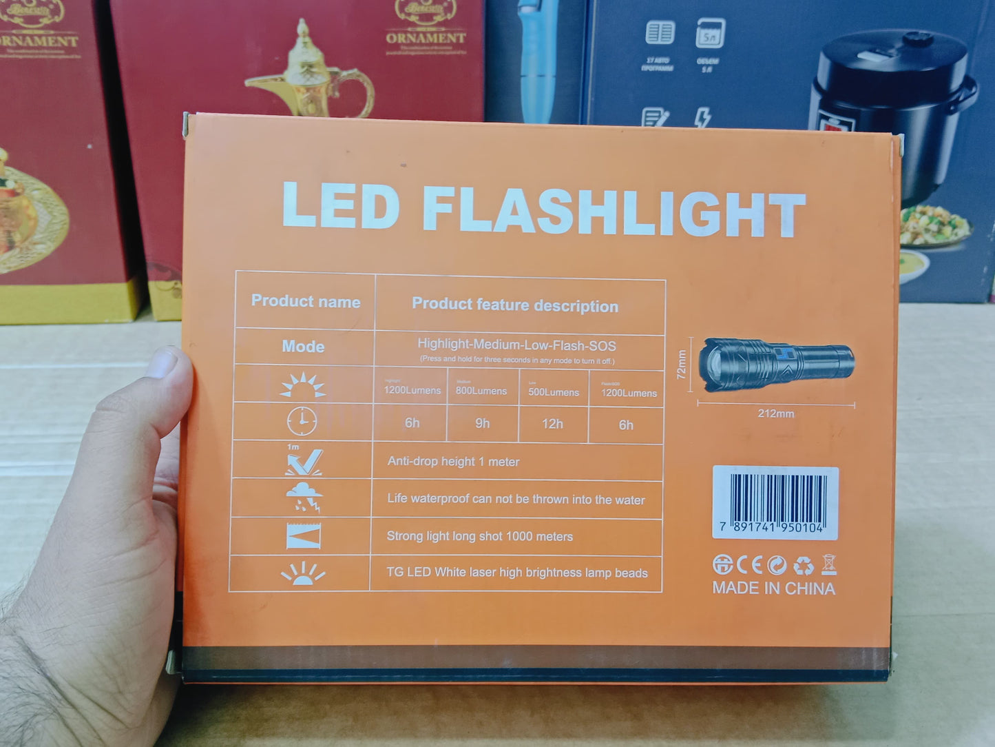 LED Flashlight Ym- G501 l Campaign Torch