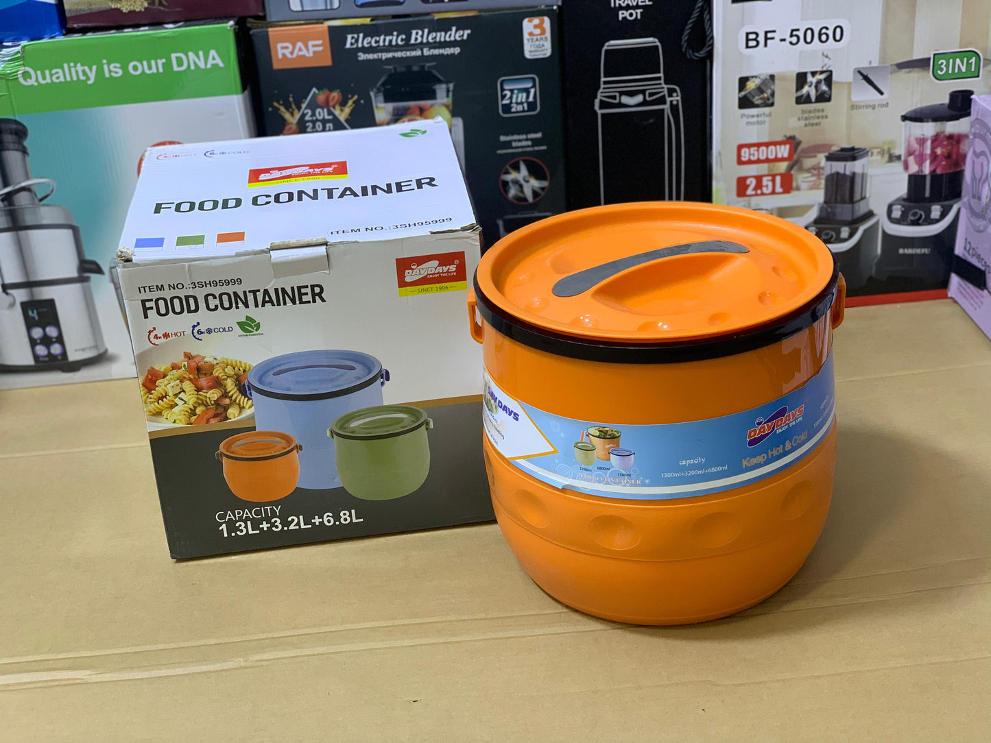 Food Container Stainless steel  1.3L 3.2L 6.8L