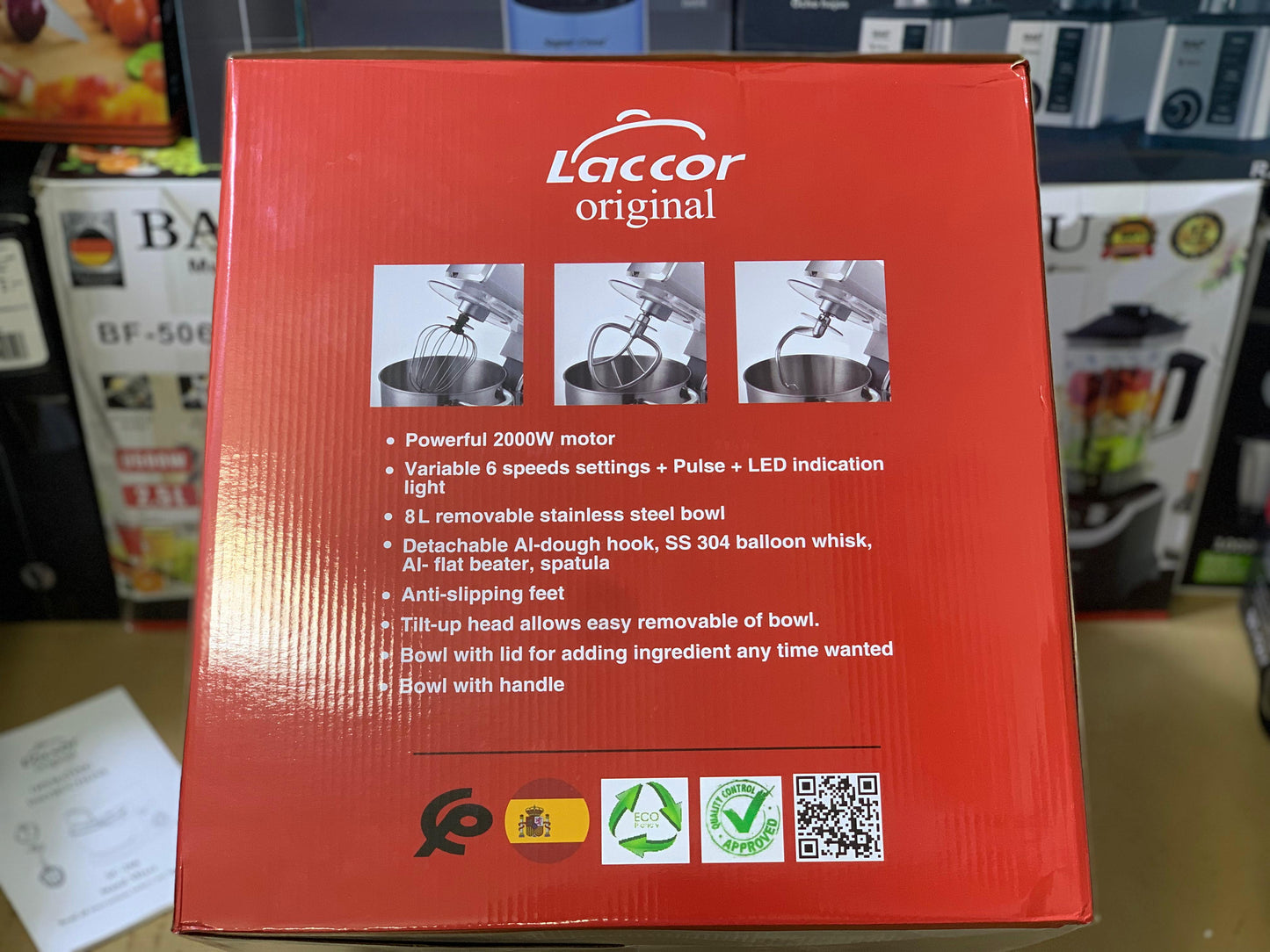 Laccor Original Stand Mixer | 8L |2000W | Technology