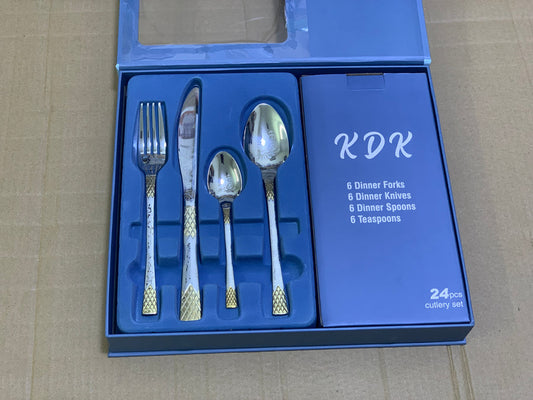 KDK 24 Pieces Luxury Finishing Cutlery Sets