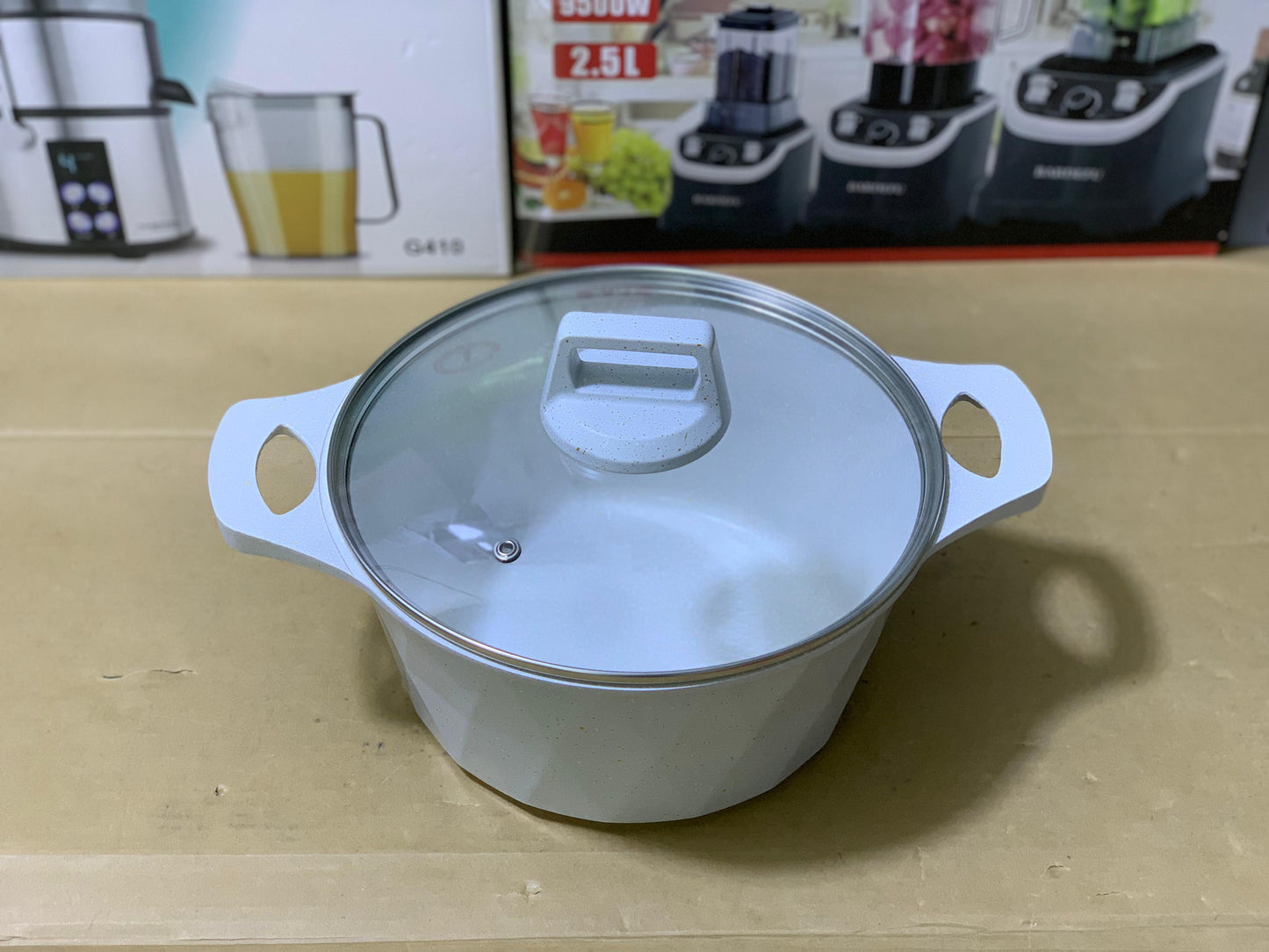 HK brand 12 pieces granite coating pure nonstick cookware set