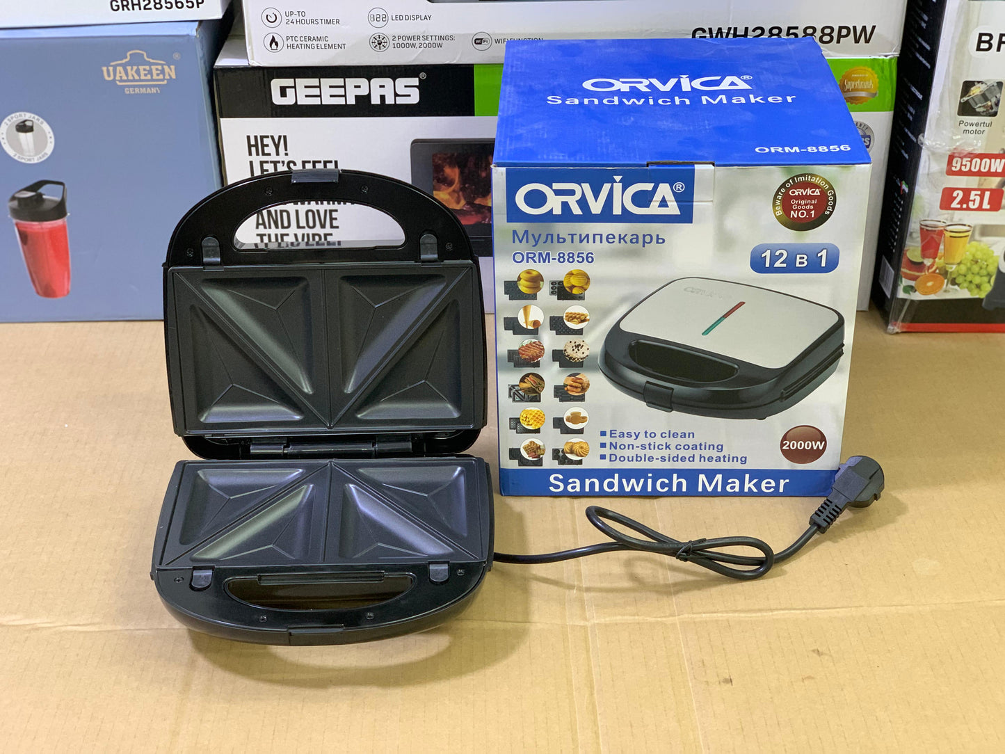 Orvica Sandwich Maker 12 in 1 complete set