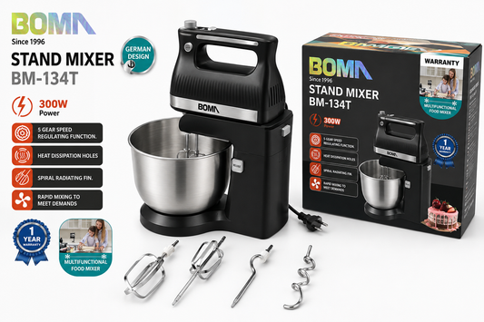 Boma 300W Multifunction Stand Mixer BM-134T