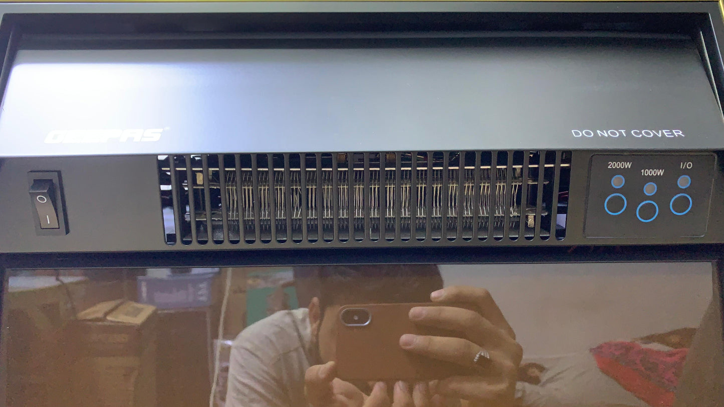 Geepas brand 3D Artificial flame electric Heater 2000 watt high quality