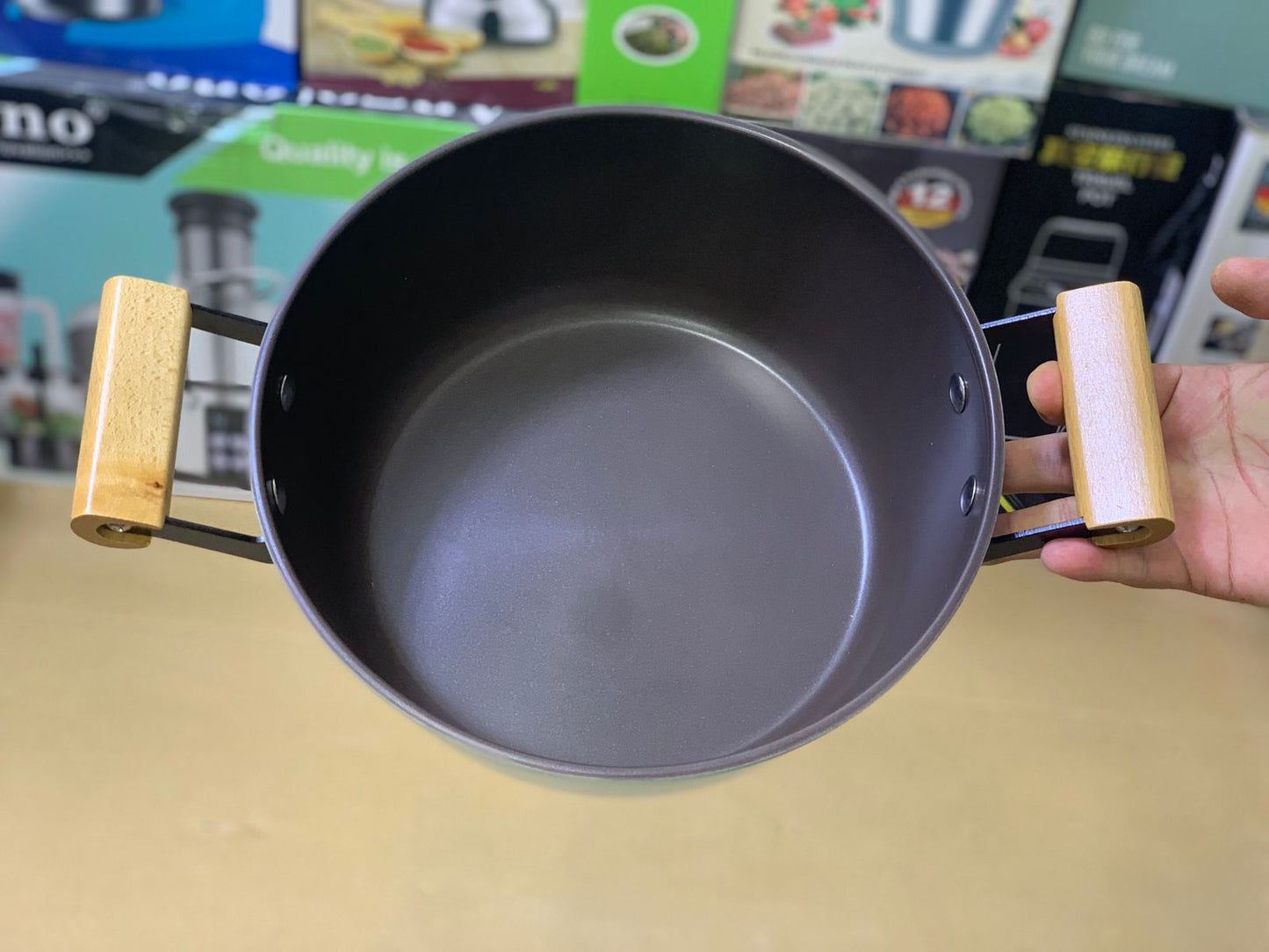 BOBER Ceramic cookware set 2 pieces Frying pans 30cm and casserole 26cm