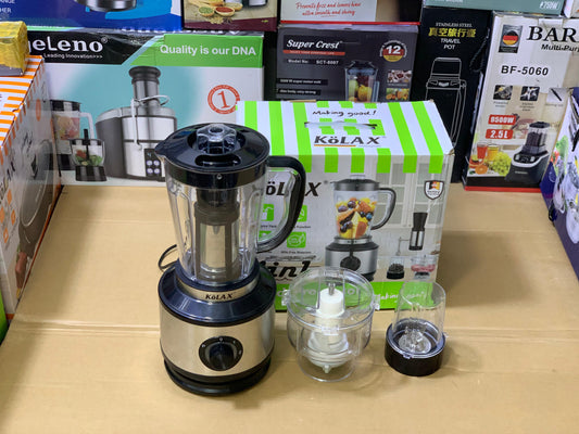 Kolax 4 in 1 Food Processor 1200w Stainless Steel Blades